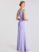 Sleeveless Long Mesh Dress With Corded Lace Bridesmaid AB202144