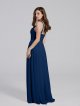 Chiffon Long Prom Dress with cross front keyhole AB202156