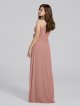 Mesh Bridesmaid Dresses Soft Halter Dress with Slim Sash AB202056