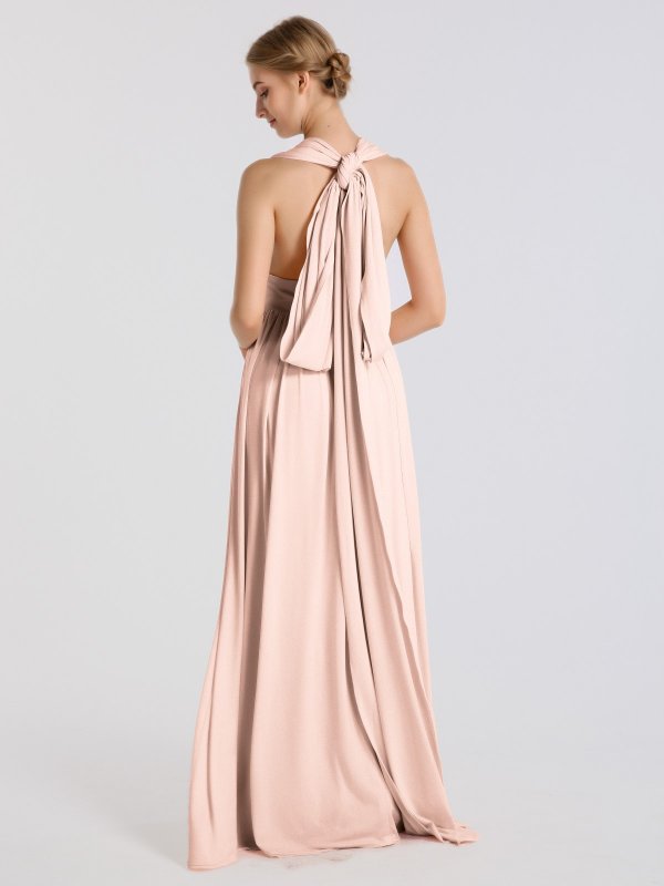 Long Convertible Long Jersey Dress for Maid of Honor AB202092