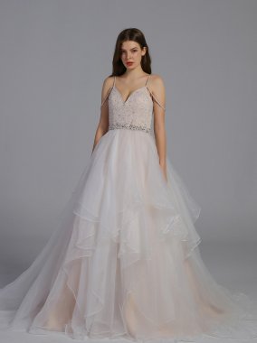 Ball Gown Wedding Dress with Double Straps AB202003