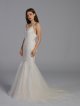 Cross-Back Chantilly Lace Mermaid Wedding Dress AB202014
