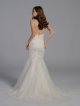 Cross-Back Chantilly Lace Mermaid Wedding Dress AB202014