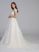 Lace Illusion Cap Sleeve Ball Gown Wedding Dress AB202020