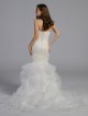 Petite Scroll Lace Trumpet Wedding Dress AB202030