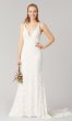 V-Neck Lace Corset-Back Wedding Dress by KL-300101