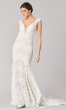 Paula: Long Cap-Sleeve Wedding Dress by KL-300123
