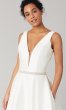 Grace: Open-Back A-Line Wedding Dress with Pockets KL-300133