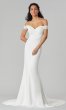 Jane: Long Off-the-Shoulder Wedding Dress by KL-300144