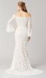 Trinity: Long Bell-Sleeve Wedding Dress by KL-300148