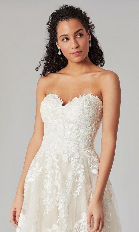 Victoria: Long Sweetheart Wedding Dress by KL-300160CIV