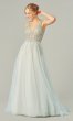 Zara: V-Neck Long Wedding Dress KL-300163B
