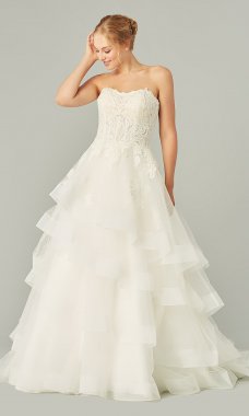 Antoinette: Strapless Ivory Bridal Gown KL-300169