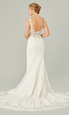 Adele: Lace-Embellished Bridal Gown by KL-300176