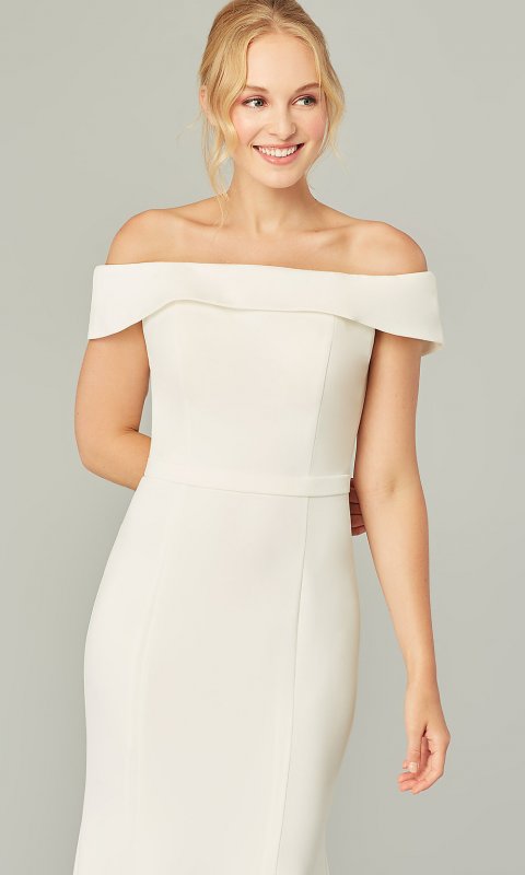 Michelle: Off-the-Shoulder Long Bridal Dress KL-300179