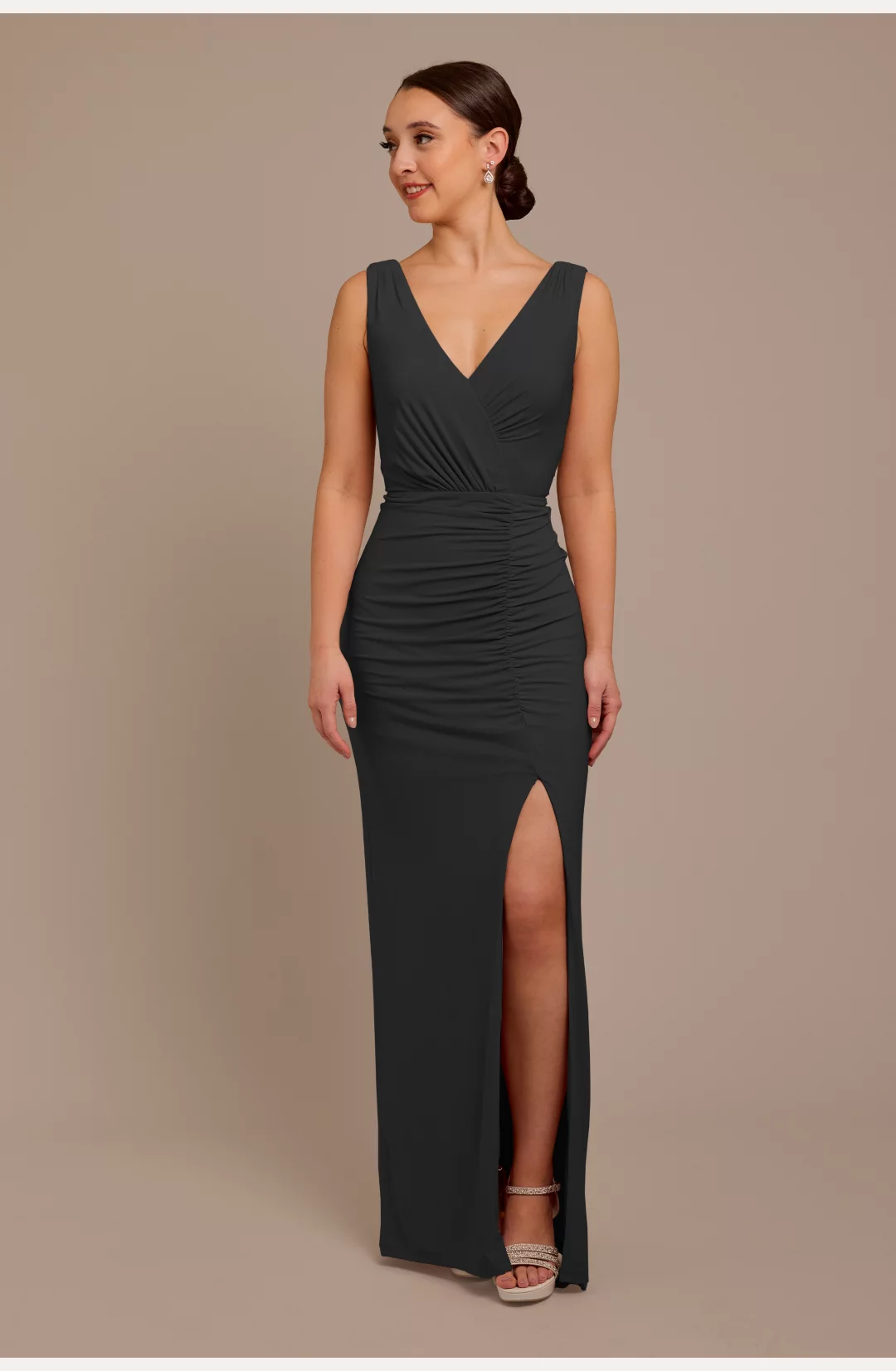 Jersey Tank Ruched Bridesmaid Dress STYLE# F20685