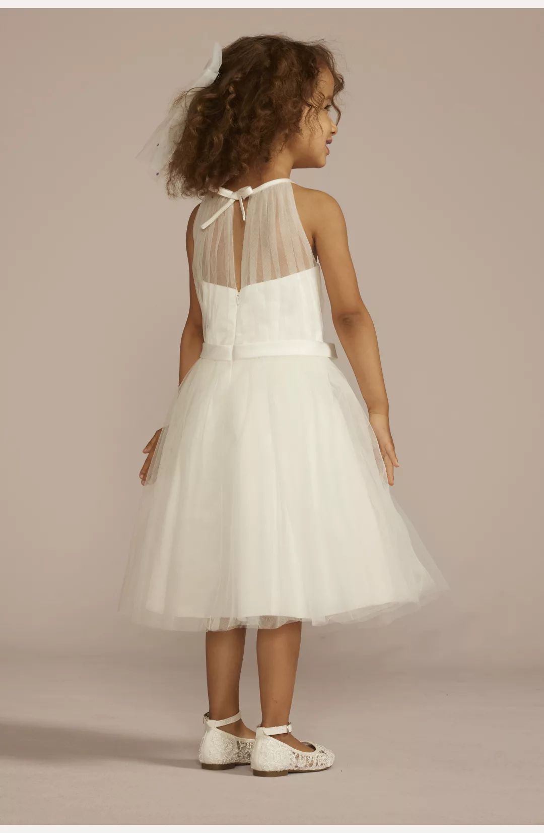 Tulle Halter A-Line Flower Girl Dress STYLE# WG1480